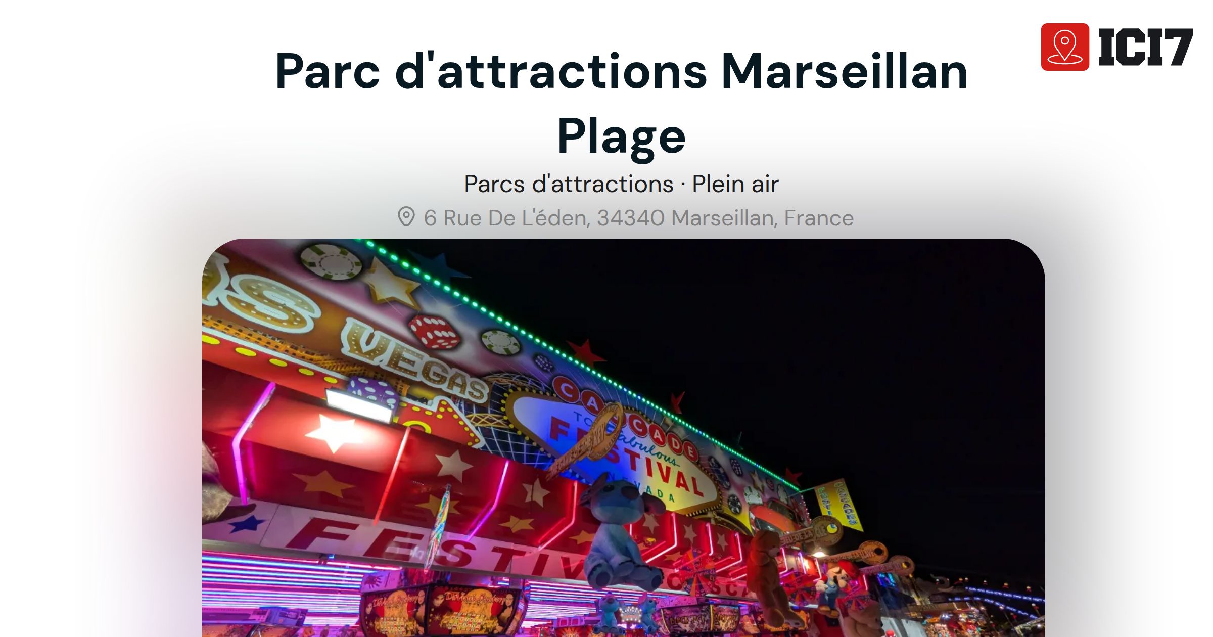 Parc d'Attraction Marseillan Plage