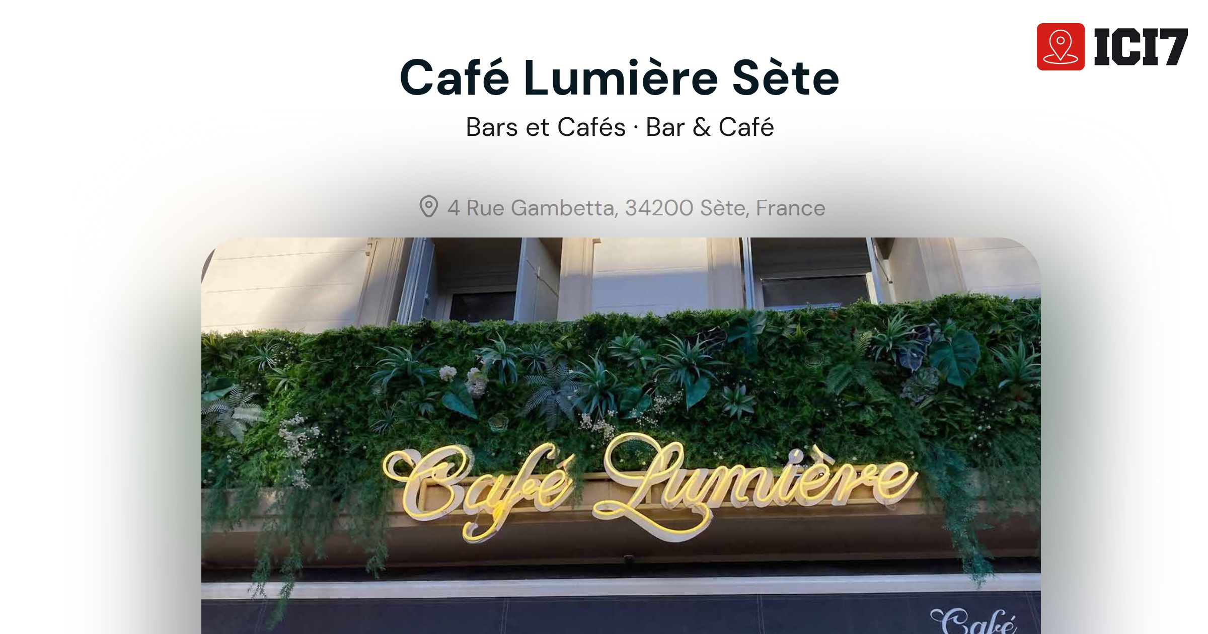 Barajo Lumière Café à Sète